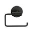 Toilettenpapierhalter 'Meleto' Edelstahl schwarz matt 13,5 x 5,5 x 11 cm, Klebemontage