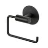 Toilettenpapierhalter 'Meleto' Edelstahl schwarz matt 13,5 x 5,5 x 11 cm, Klebemontage
