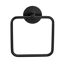 Handtuchring 'Meleto' Edelstahl schwarz matt 15,5 x 18,5 x 4,5 cm, Klebemontage