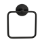 Handtuchring 'Meleto' Edelstahl schwarz matt 15,5 x 18,5 x 4,5 cm, Klebemontage