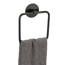 Handtuchring 'Meleto' Edelstahl schwarz matt 15,5 x 18,5 x 4,5 cm, Klebemontage