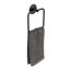 Handtuchring 'Meleto' Edelstahl schwarz matt 15,5 x 18,5 x 4,5 cm, Klebemontage