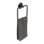 Handtuchring 'Meleto' Edelstahl schwarz matt 15,5 x 18,5 x 4,5 cm, Klebemontage