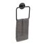 Handtuchring 'Meleto' Edelstahl schwarz matt 15,5 x 18,5 x 4,5 cm, Klebemontage