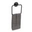 Handtuchring 'Meleto' Edelstahl schwarz matt 15,5 x 18,5 x 4,5 cm, Klebemontage