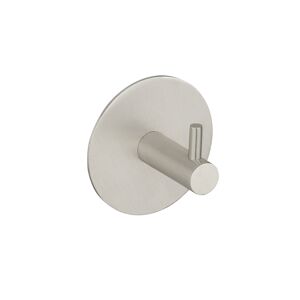 Wandhaken 'Meleto' Edelstahl matt Ø 7 x 5 cm, Klebemontage