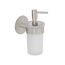 Seifenspender 'Meleto' Edelstahl matt Glas satiniert 150 ml, Klebemontage