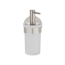 Seifenspender 'Meleto' Edelstahl matt Glas satiniert 150 ml, Klebemontage