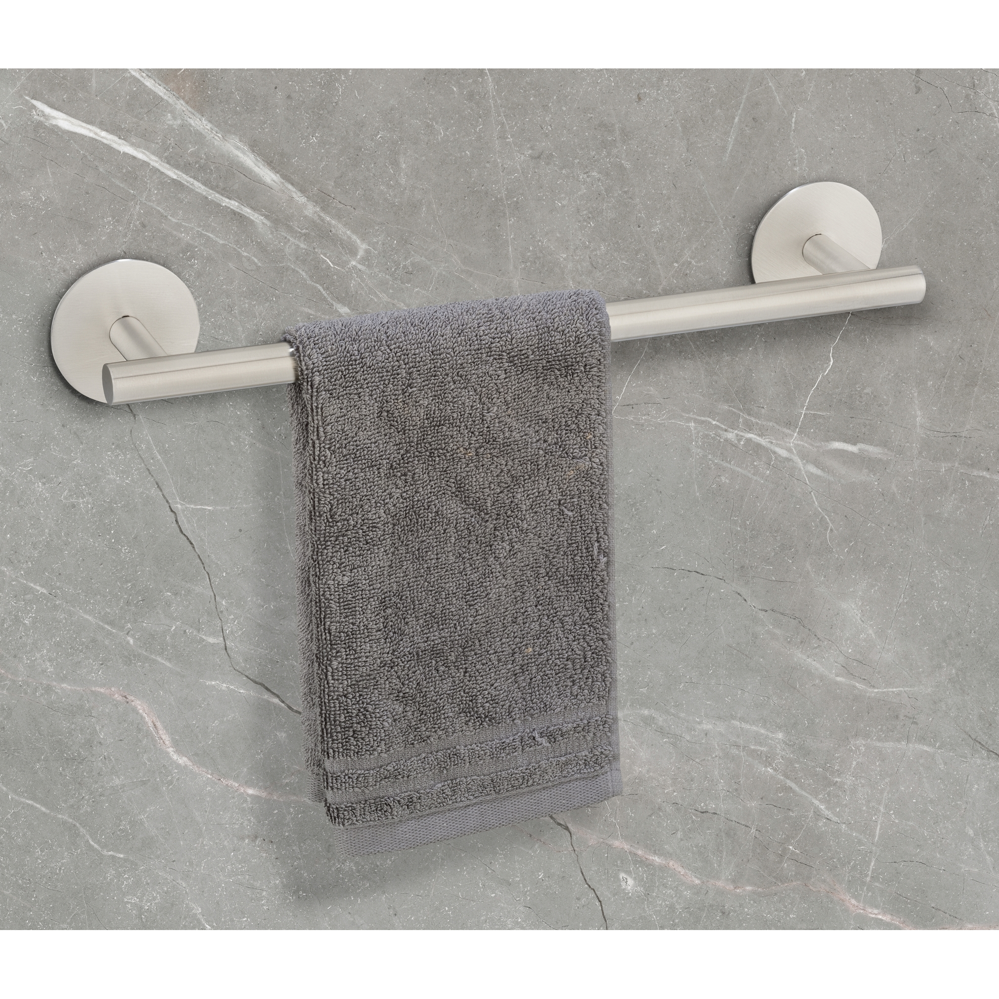 Badetuchstange 'Meleto' Edelstahl matt 40 cm, Klebemontage