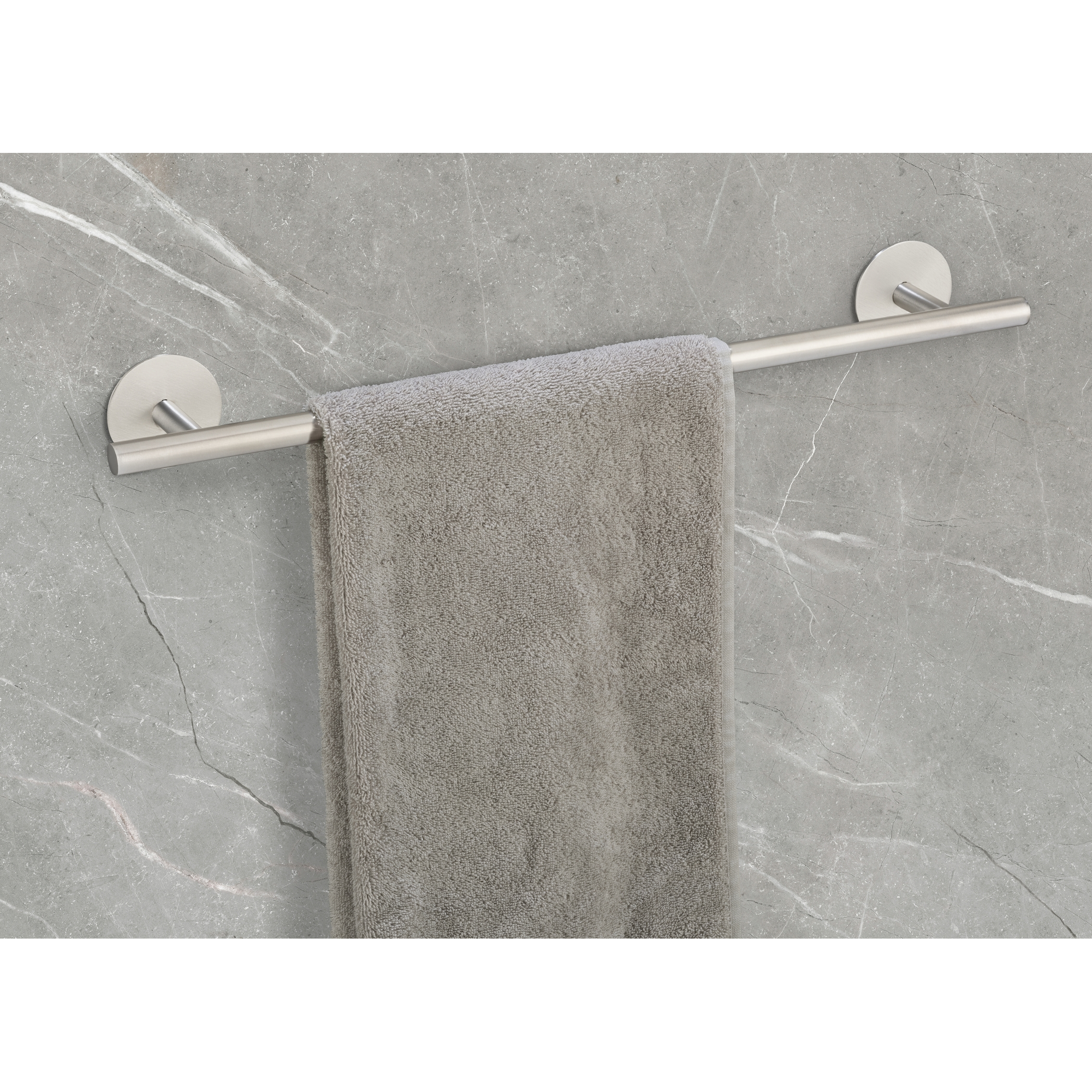 Badetuchstange 'Meleto' Edelstahl matt 60 cm, Klebemontage