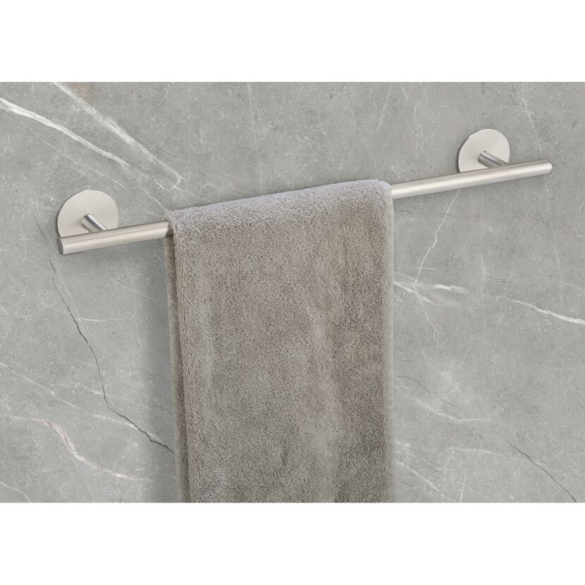 Badetuchstange 'Meleto' Edelstahl matt 60 cm, Klebemontage