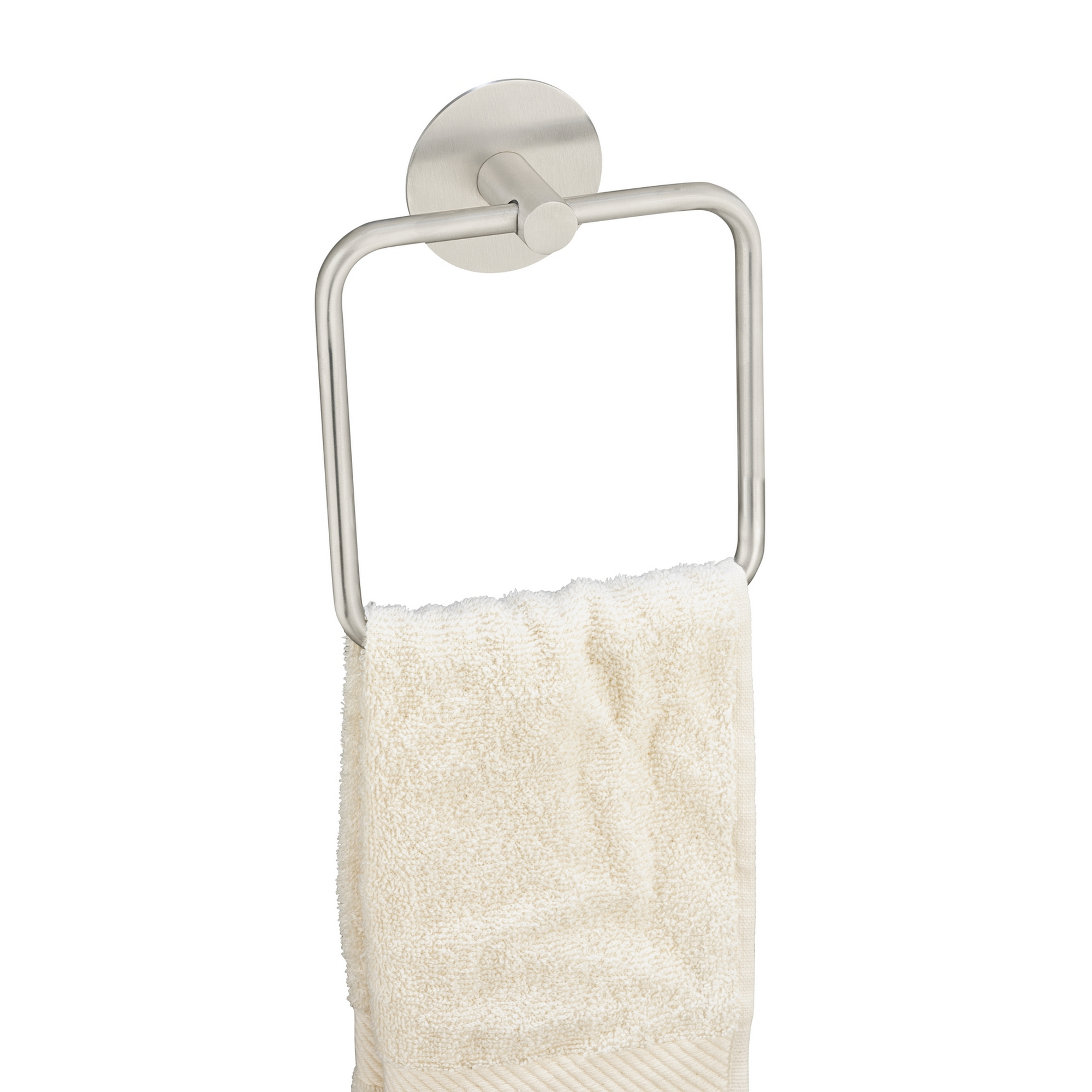 Handtuchring 'Meleto' Edelstahl matt 15,5 x 18,5 x 4,5 cm, Klebemontage