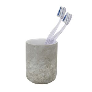 Zahnputzbecher 'Londa' Keramik dunkelgrau Ø 8 x 10 cm