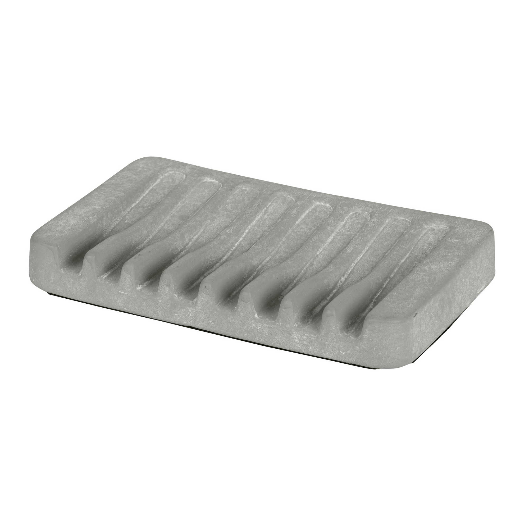 Seifenschale 'Londa' Keramik hellgrau 13 x 1 x 8 cm