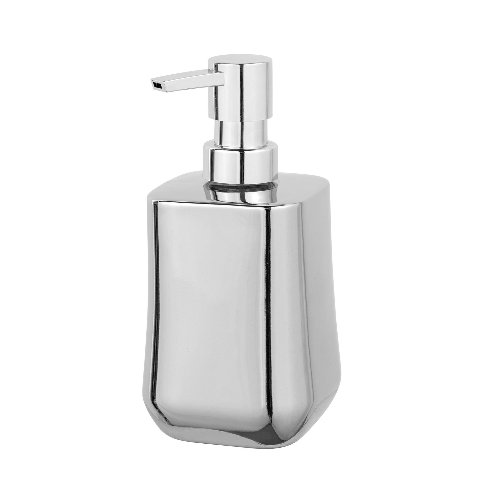 Seifenspender 'Adine' Keramik chromfarben 400 ml