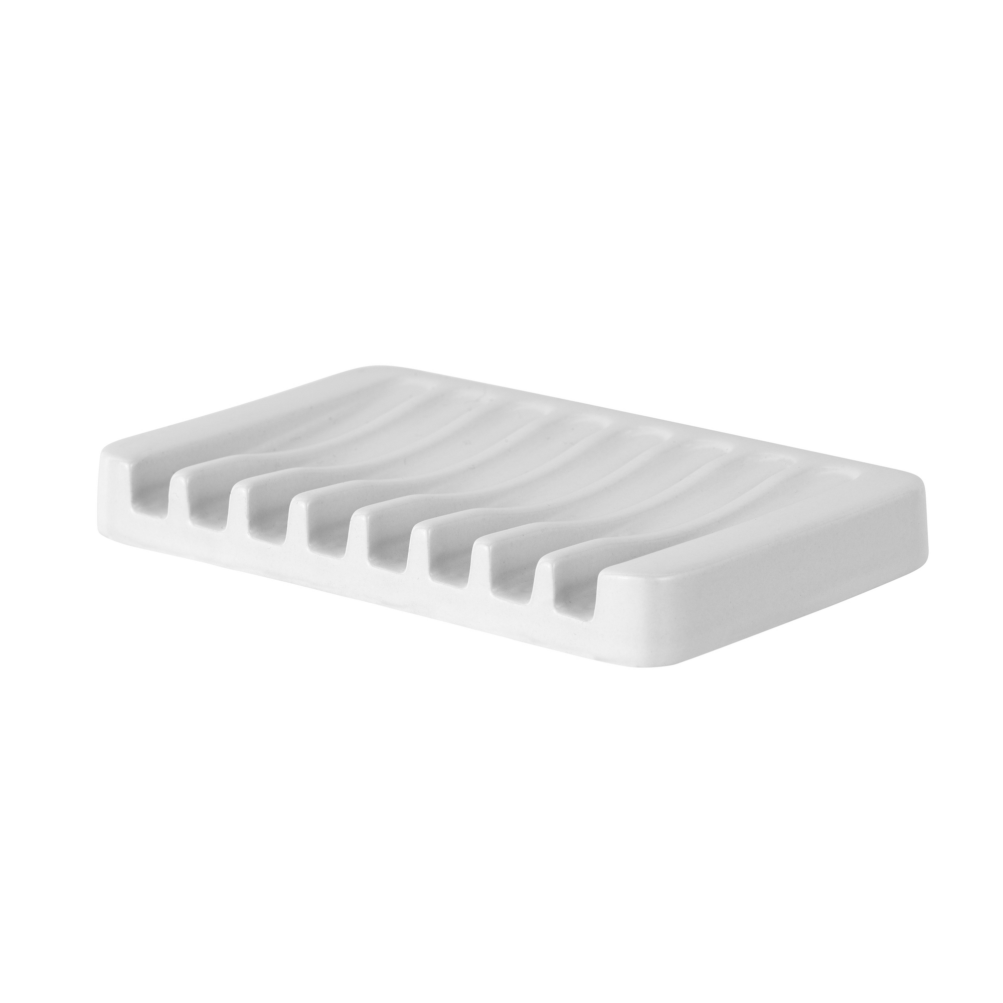 Seifenschale 'Adine' Keramik weiß 13 x 1 x 8 cm
