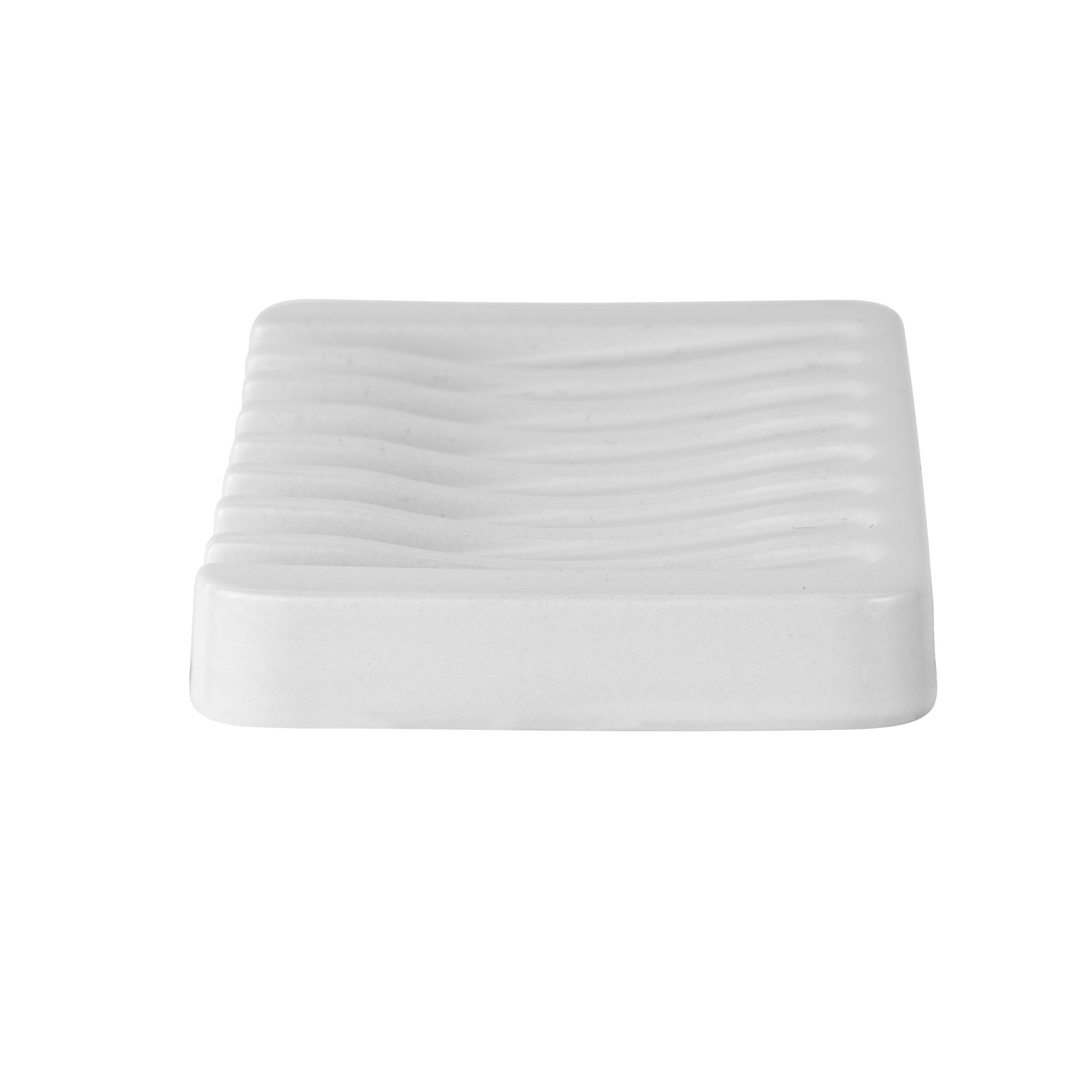 Seifenschale 'Adine' Keramik weiß 13 x 1 x 8 cm