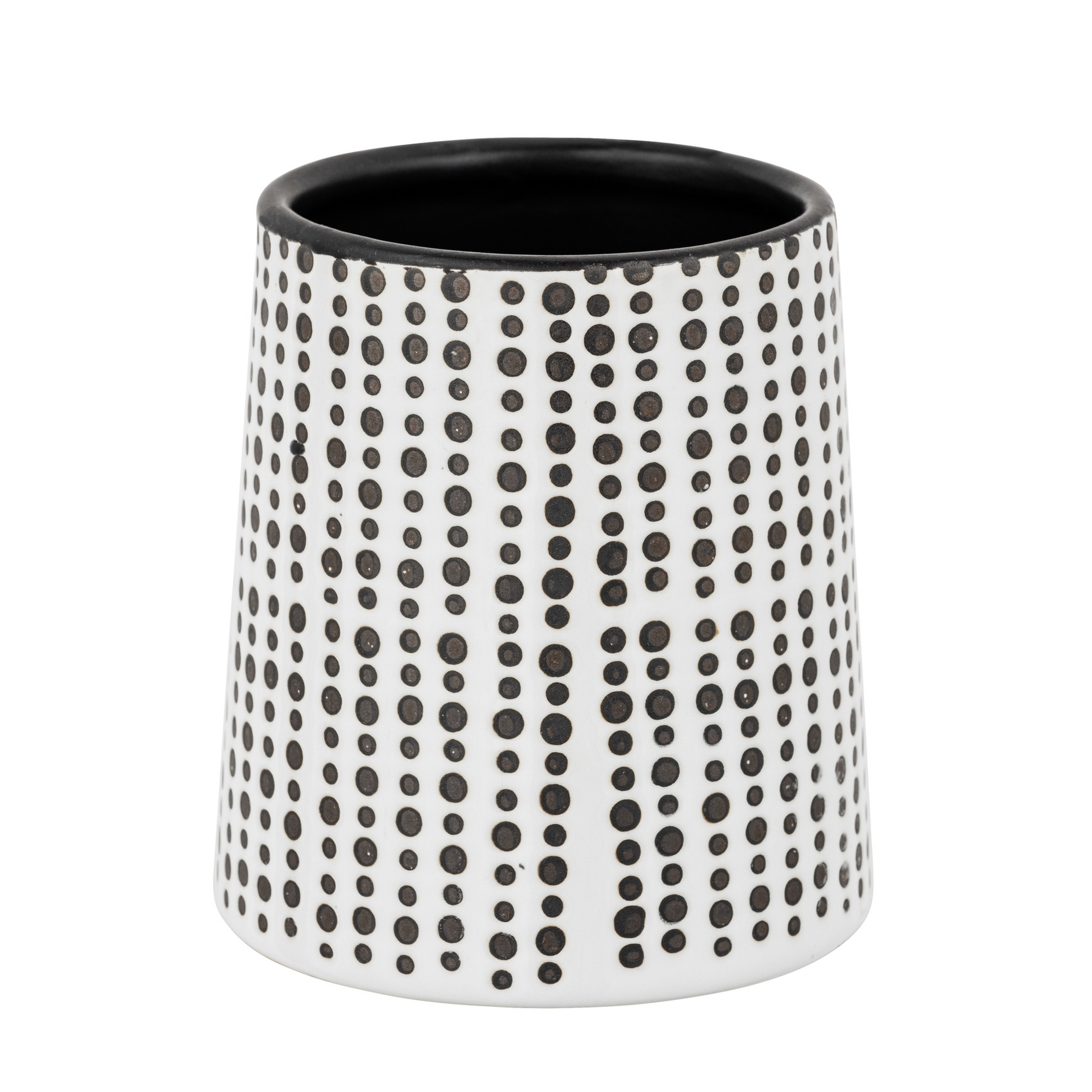 Zahnputzbecher 'Brento' Keramik schwarz Ø 9 x 10 cm