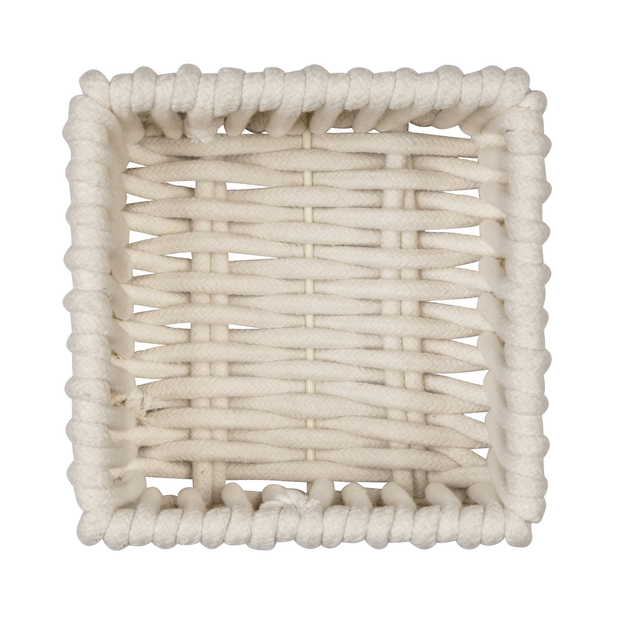 Aufbewahrungskorb 'Zovo' Baumwolle, Polyester beige 15 x 10 x 15 cm