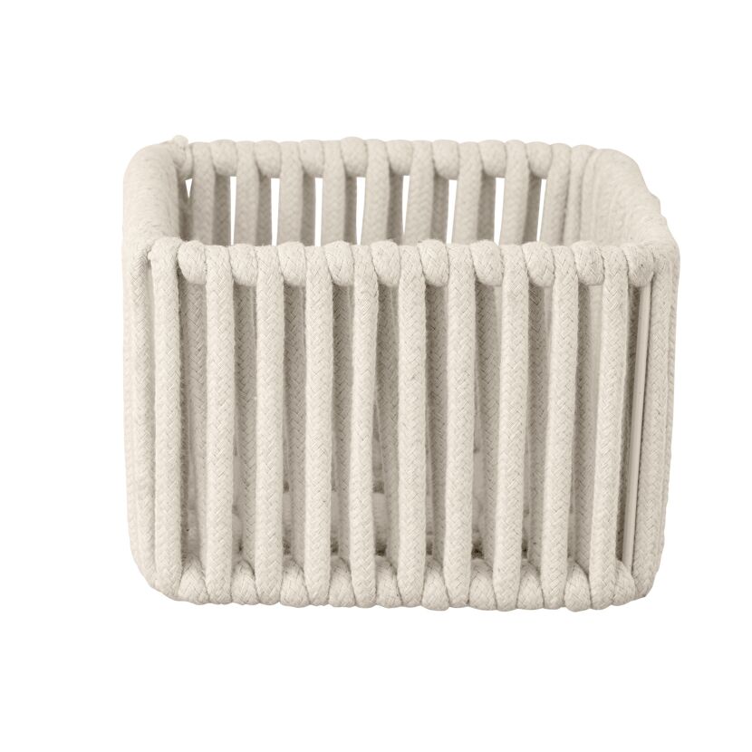 Aufbewahrungskorb 'Zovo' Baumwolle, Polyester beige 15 x 10 x 15 cm