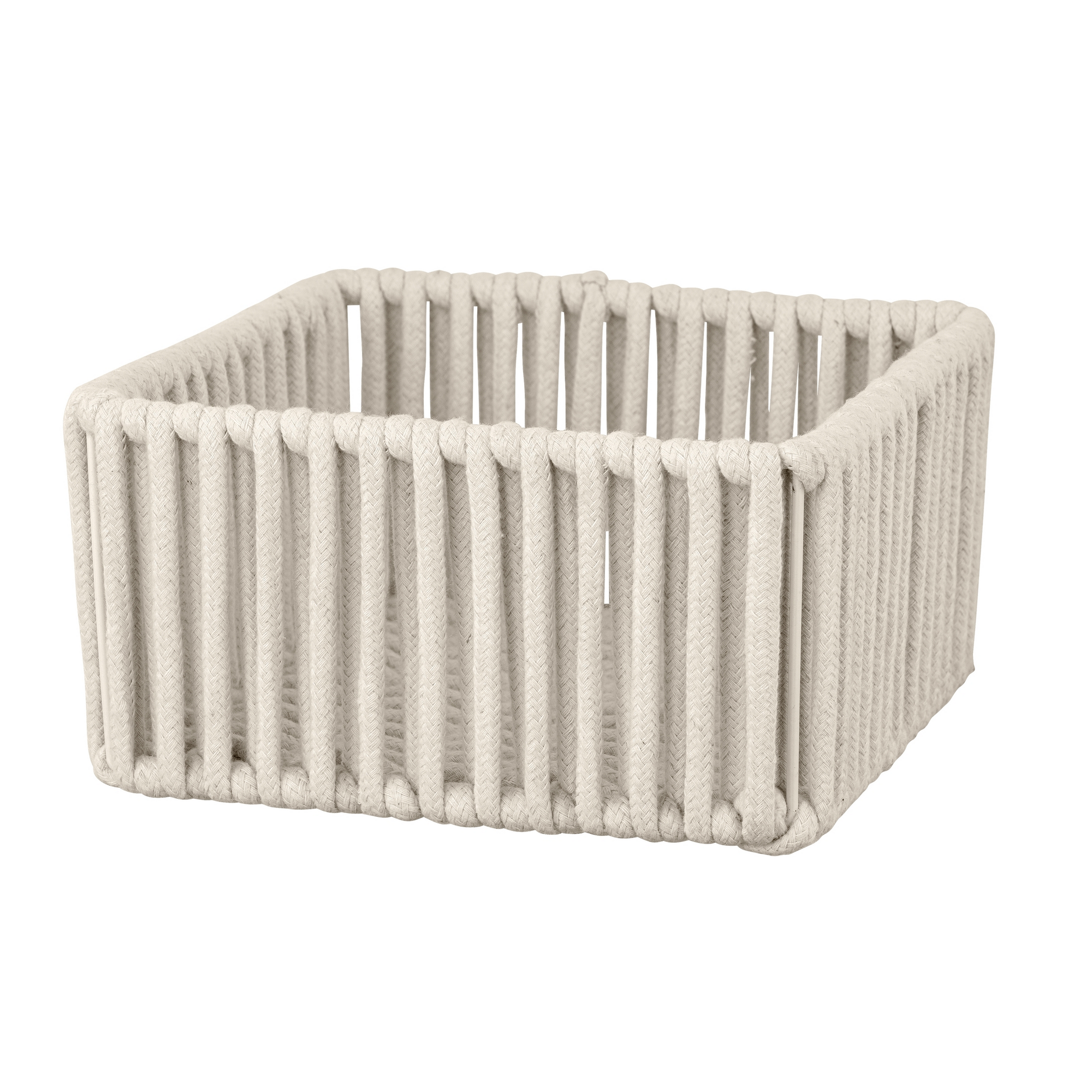 Aufbewahrungskorb 'Zovo' Baumwolle, Polyester beige 20 x 10 x 20 cm