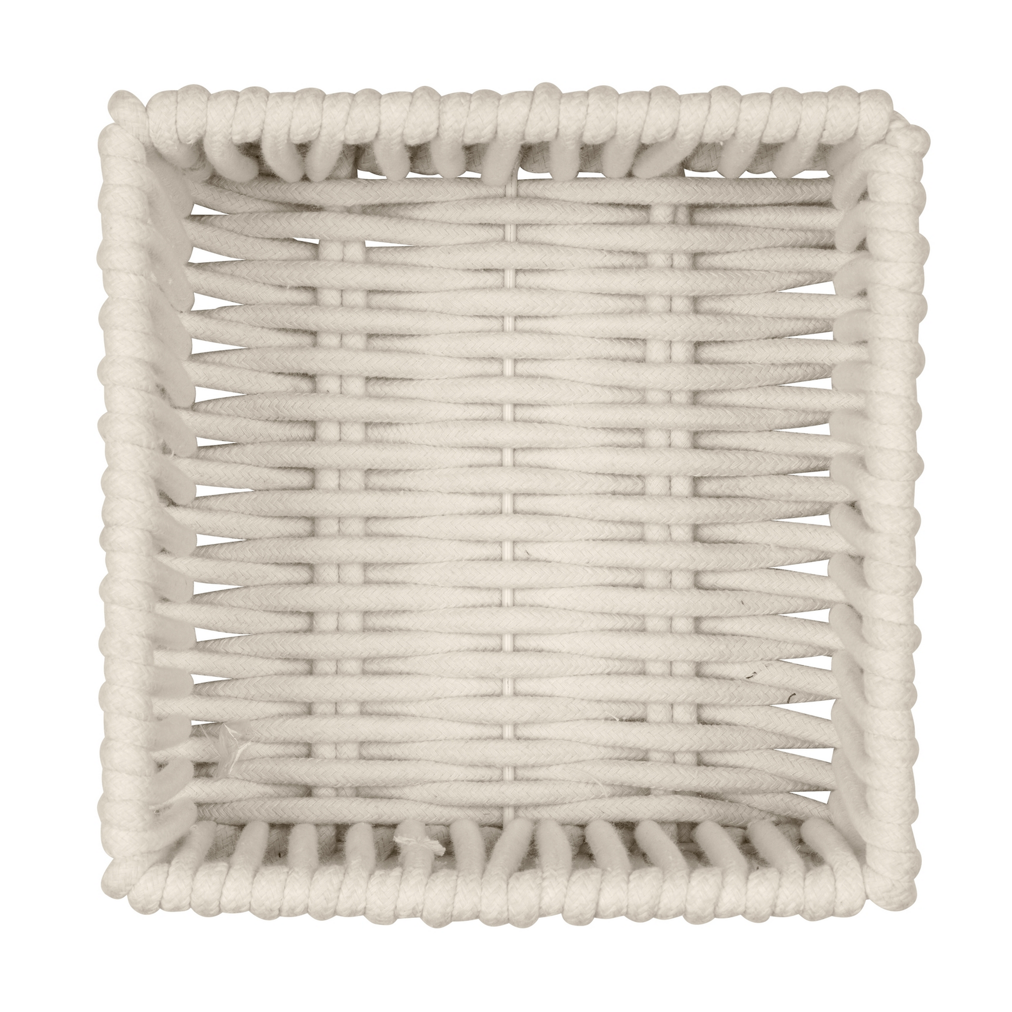 Aufbewahrungskorb 'Zovo' Baumwolle, Polyester beige 20 x 10 x 20 cm