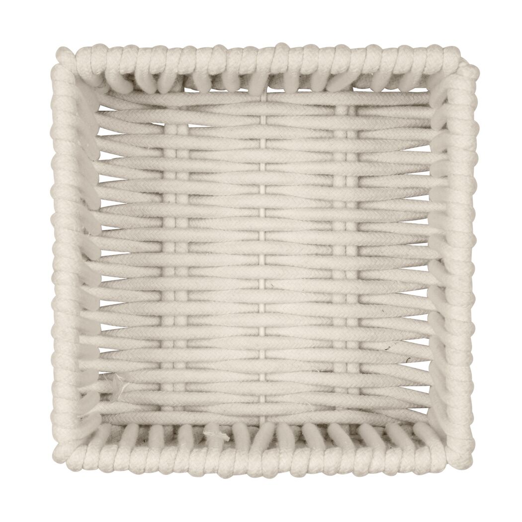 Aufbewahrungskorb 'Zovo' Baumwolle, Polyester beige 20 x 10 x 20 cm