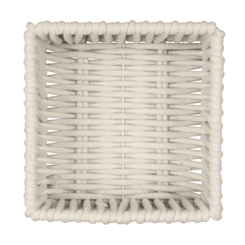 Aufbewahrungskorb 'Zovo' Baumwolle, Polyester beige 20 x 10 x 20 cm