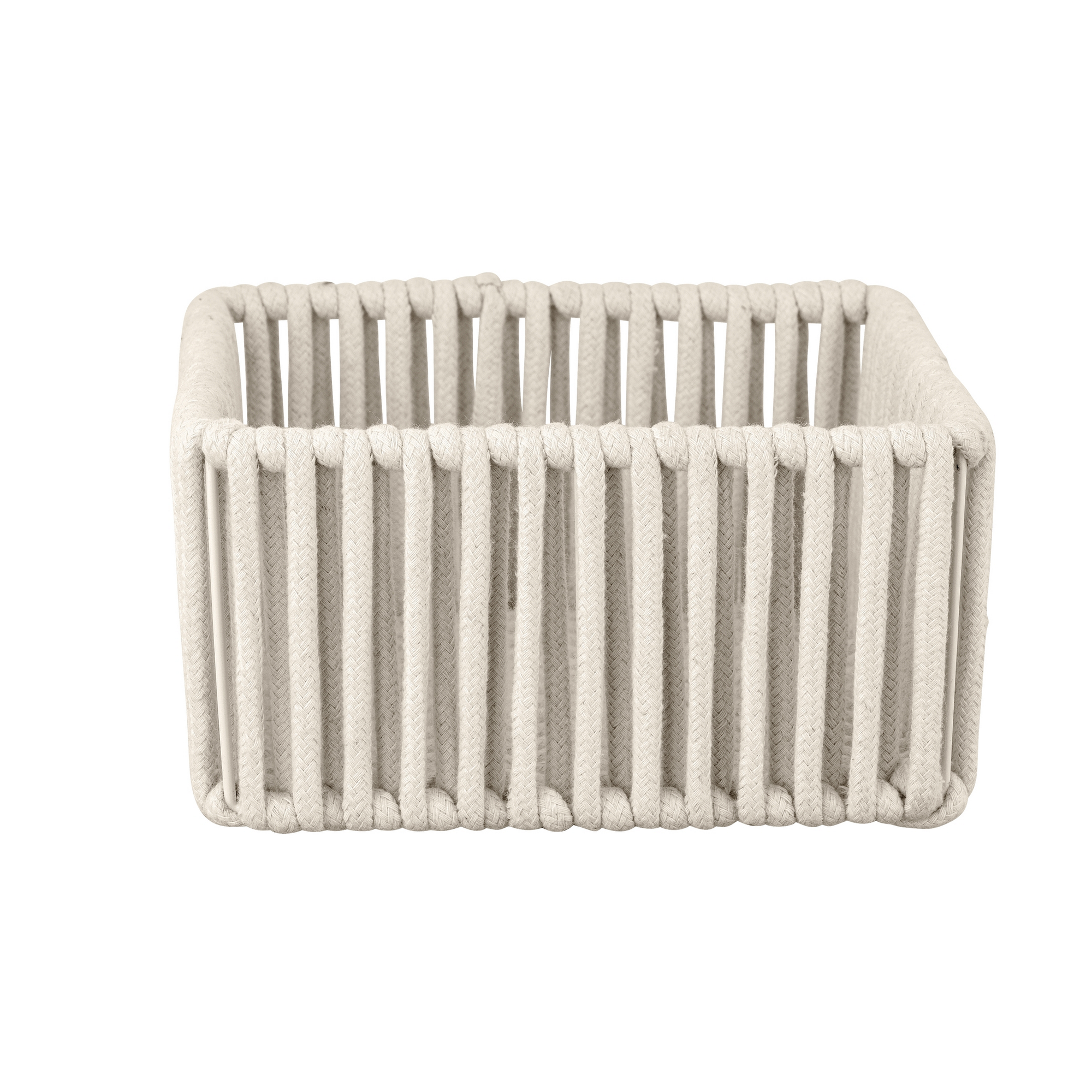 Aufbewahrungskorb 'Zovo' Baumwolle, Polyester beige 20 x 10 x 20 cm