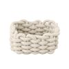 Aufbewahrungskorb 'Melara' Baumwolle, Polyester beige 16,5 x 7,5 x 16,5 cm