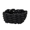Aufbewahrungskorb 'Melara' Baumwolle, Polyester schwarz 16,5 x 7,5 x 16,5 cm