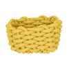 Aufbewahrungskorb 'Melara' Baumwolle, Polyester gelb 16,5 x 7,5 x 16,5 cm