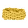 Aufbewahrungskorb 'Melara' Baumwolle, Polyester gelb 21,5 x 7,5 x 21,5 cm