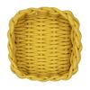 Aufbewahrungskorb 'Melara' Baumwolle, Polyester gelb 21,5 x 7,5 x 21,5 cm