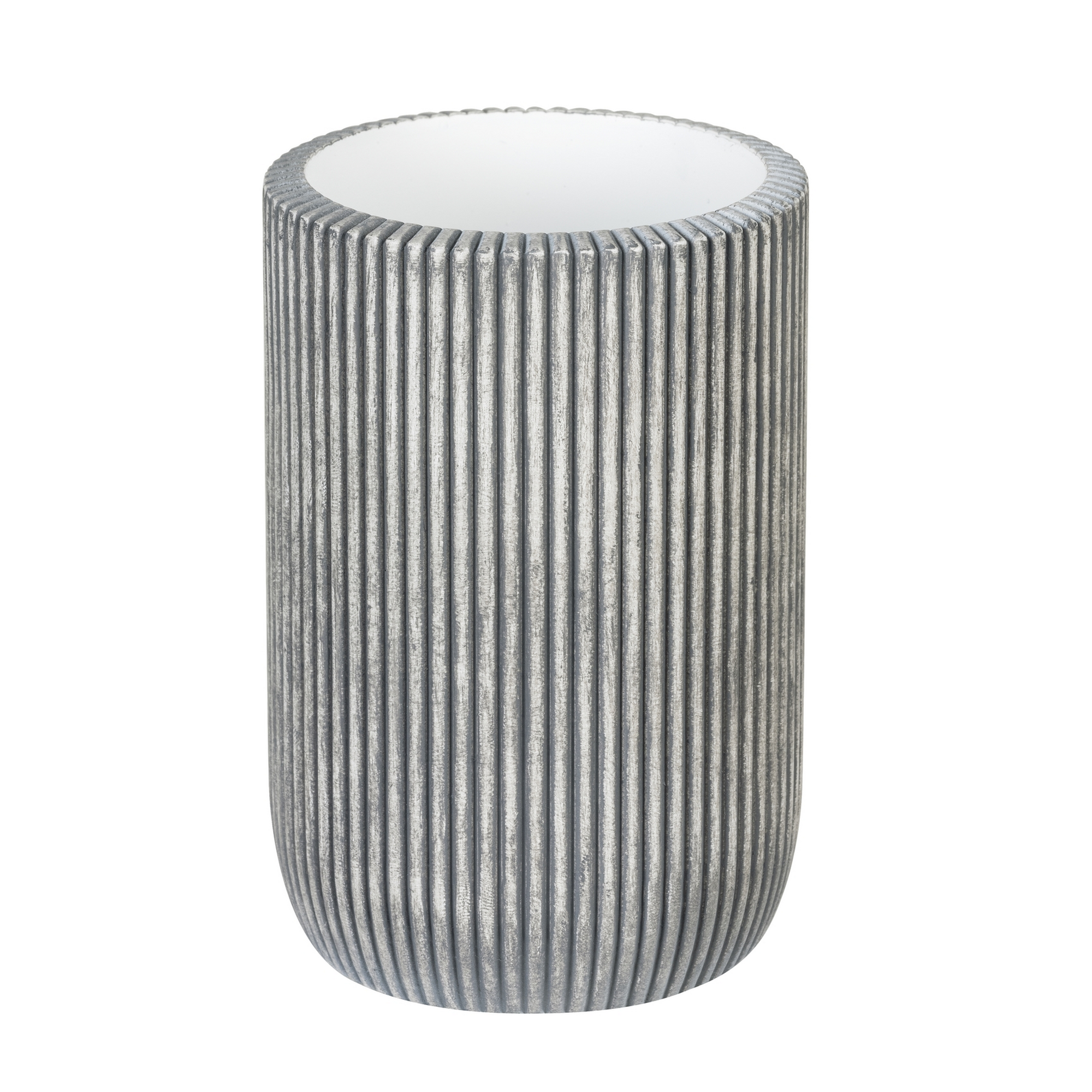 Zahnputzbecher 'Antella' Polyresin grau Ø 7 x 11,5 cm