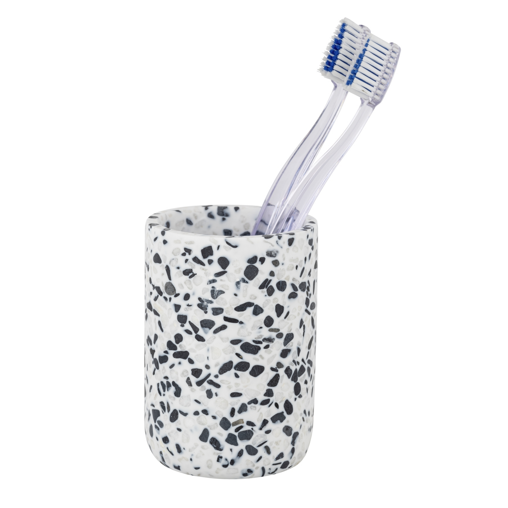 Zahnputzbecher 'Tosi' Polyresin weiß Ø 8 x 10,5 cm