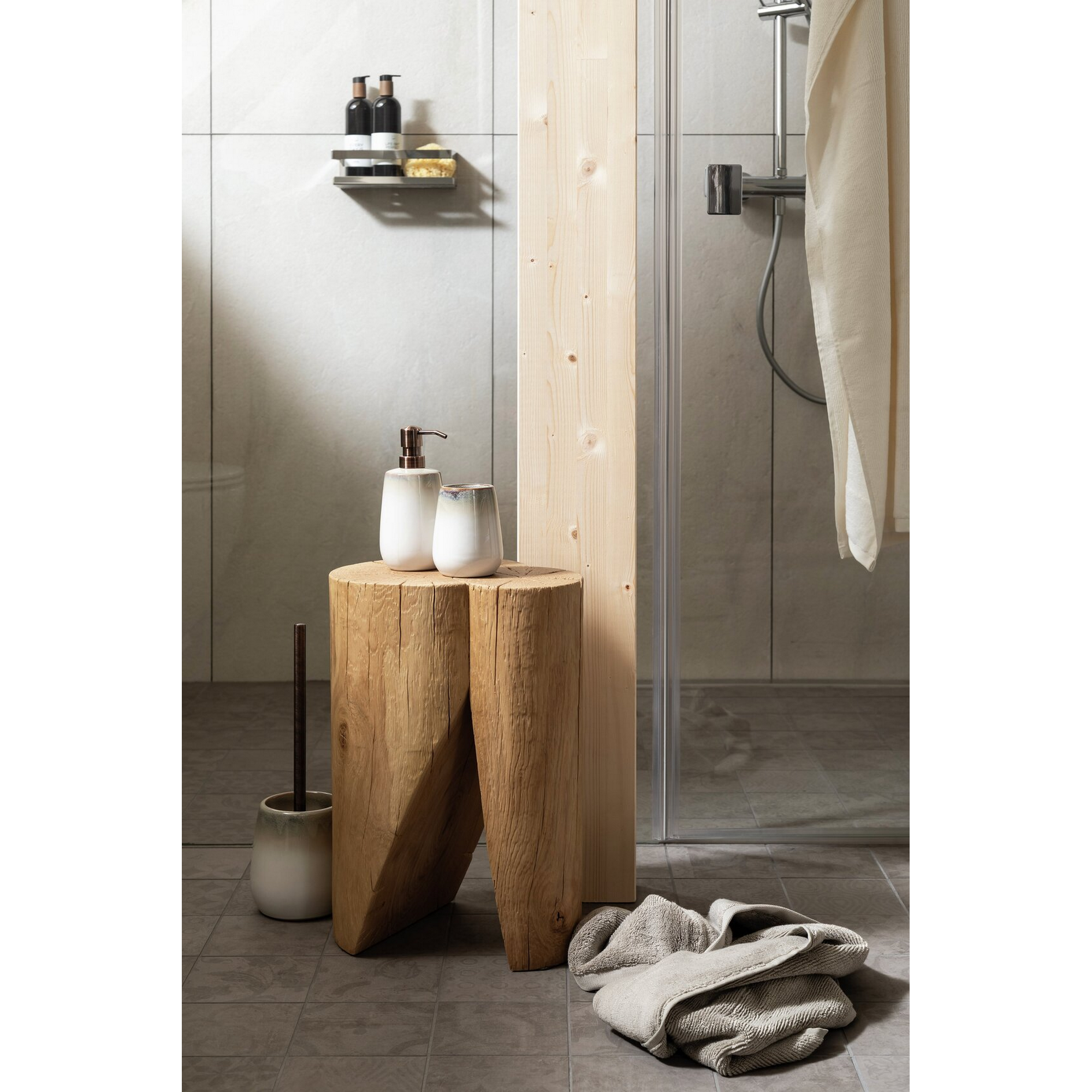 Seifenspender 'Marano' Keramik beige 480 ml