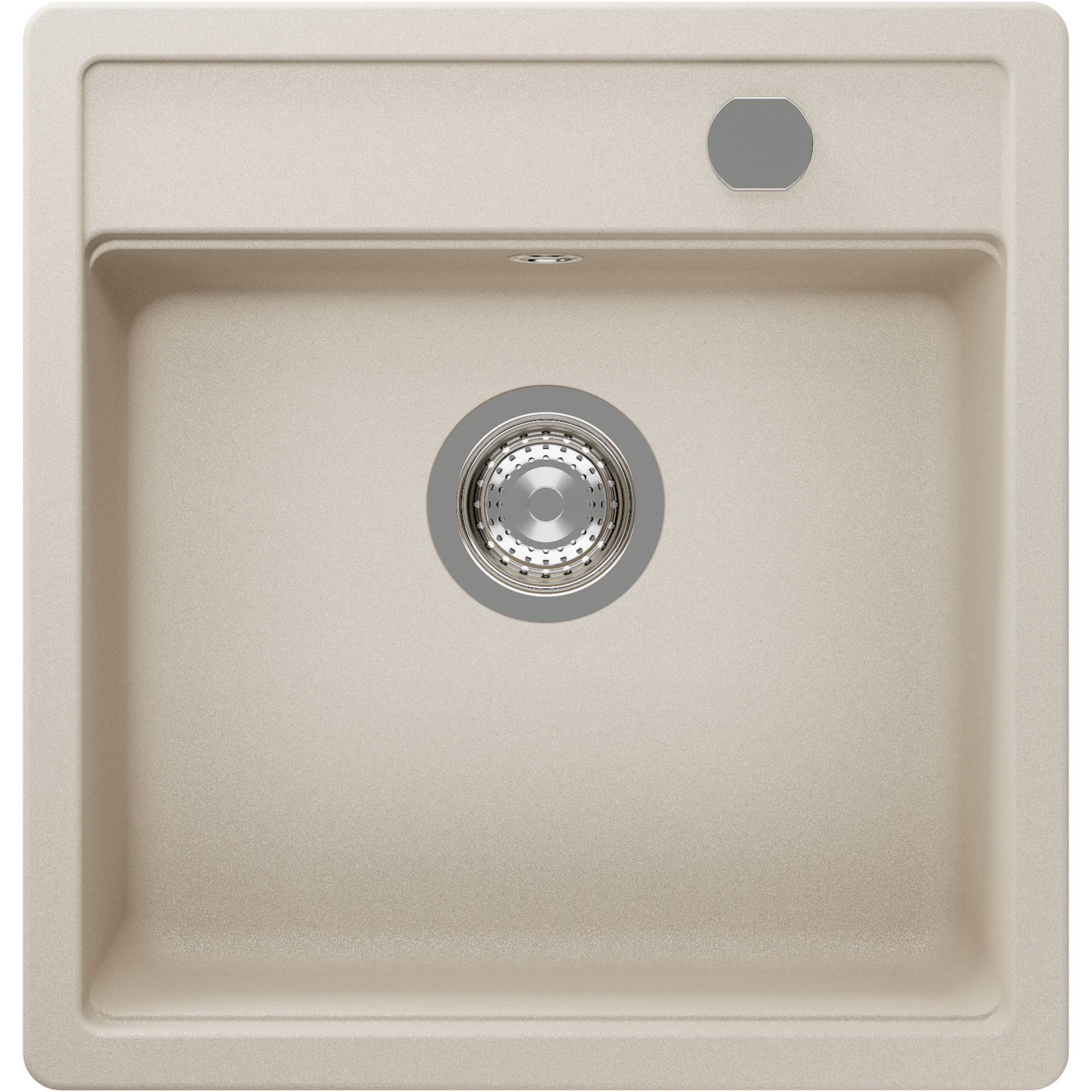 Einbauspüle 'Romi' Quarzkomposit beige 490 x 510 mm