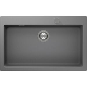 Einbauspüle 'Lilith' Quarzkomposit grau 790 x 500 mm