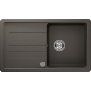 Einbauspüle 'Lilith' Quarzkomposit grau 860 x 500 mm