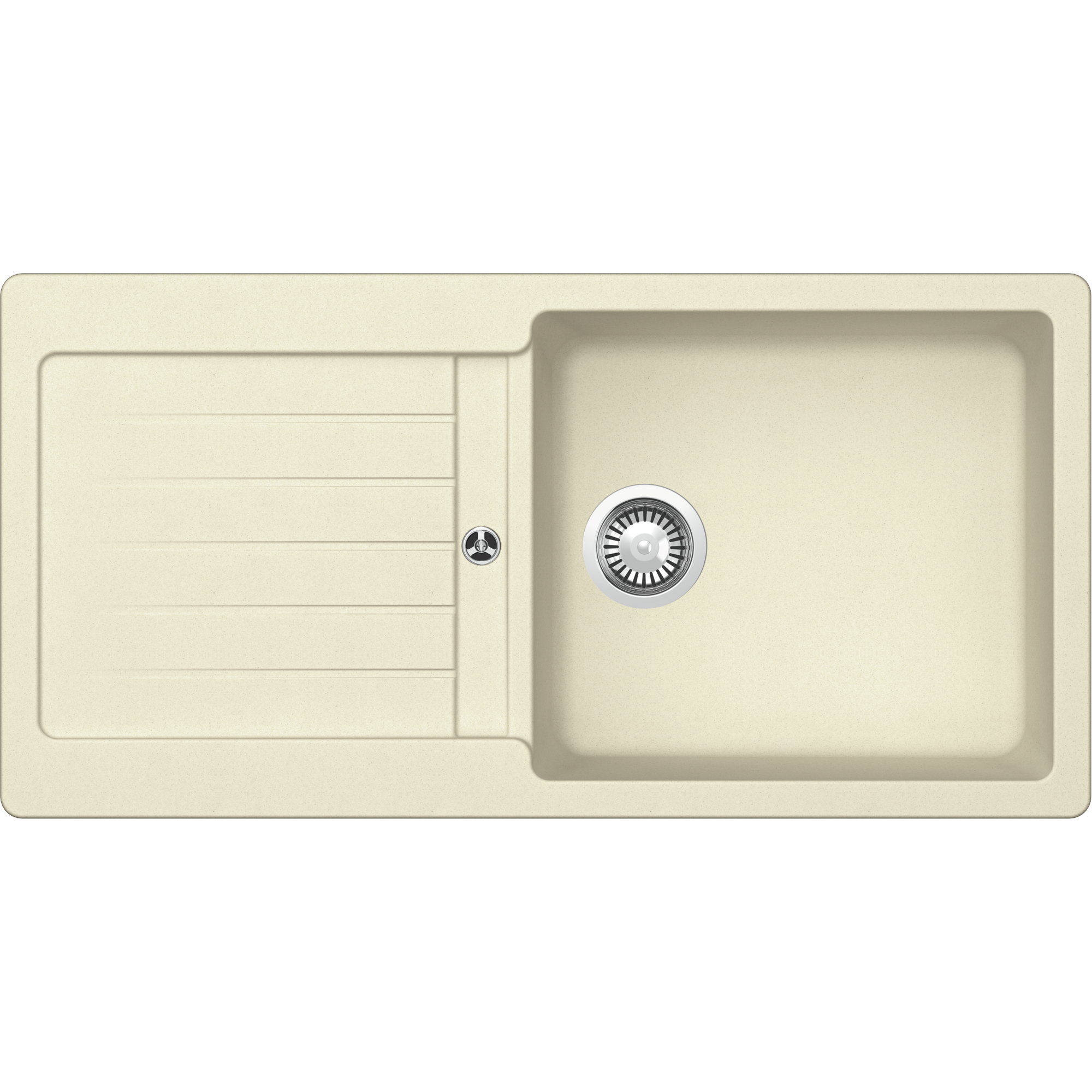 Einbauspüle 'Fleur' Quarzkomposit beige 1000 x 500 mm