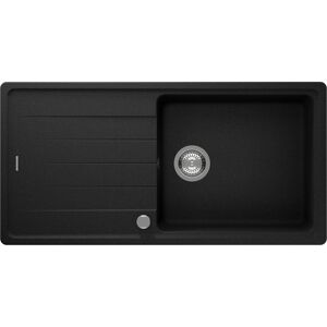 Einbauspüle 'Sofia' Quarzkomposit schwarz 1000 x 500 mm