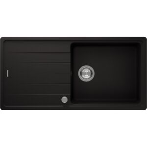 Einbauspüle 'Sofia' Quarzkomposit schwarz 1000 x 500 mm
