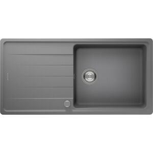 Einbauspüle 'Sofia' Quarzkomposit grau 1000 x 500 mm