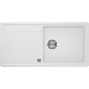 Einbauspüle 'Sofia' Quarzkomposit weiß 1000 x 500 mm