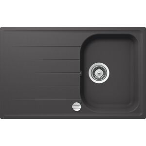 Einbauspüle 'Estia' Quarzkomposit grau 790 x 500 mm
