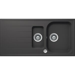 Einbauspüle 'Estia' Quarzkomposit grau 1000 x 500 mm