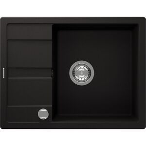 Einbauspüle 'Fiona' Quarzkomposit schwarz 650 x 500 mm