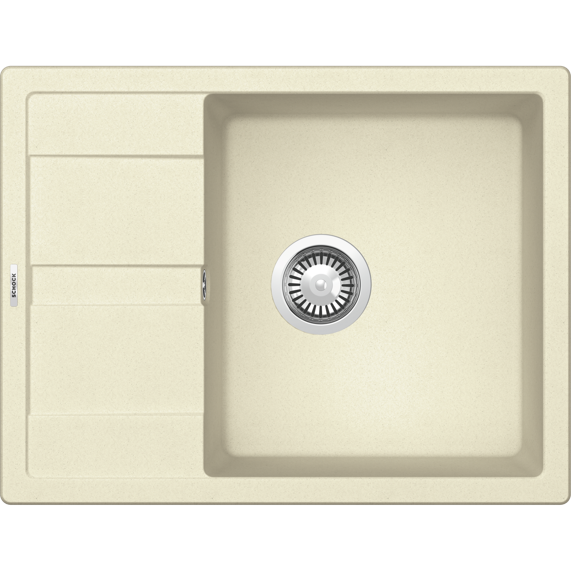 Einbauspüle 'Fiona' Quarzkomposit beige 650 x 500 mm