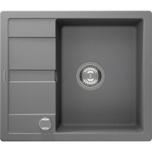 Einbauspüle 'Fiona' Quarzkomposit grau 580 x 500 mm
